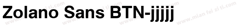 Zolano Sans BTN字体转换